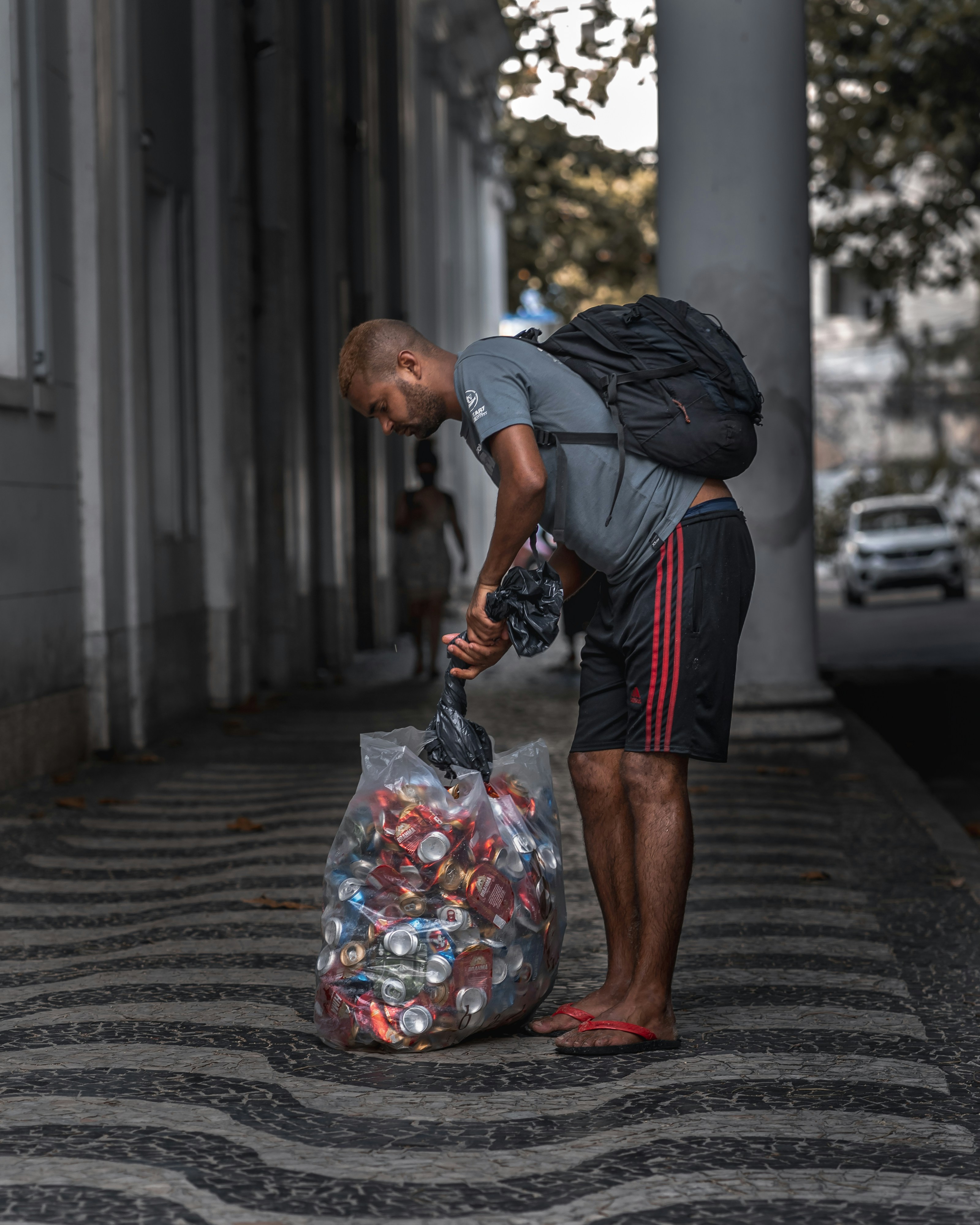 A worker on a shift
